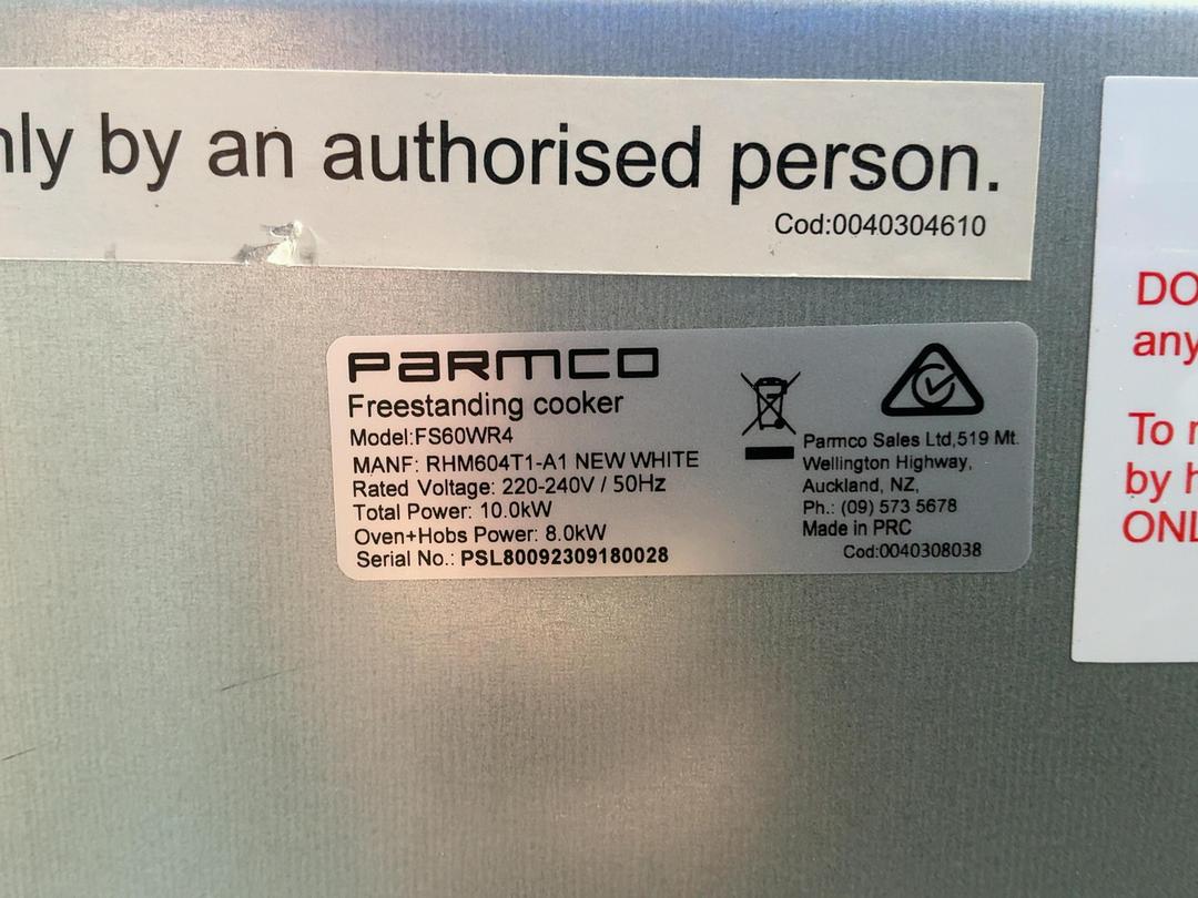 Photo '5' of Parmco Oven - White Photo '5' of Parmco Oven - White