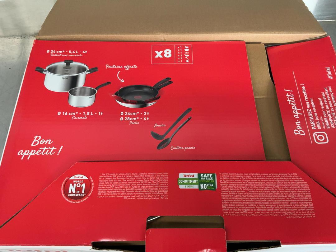 Photo '2' of Tefal 8piece Pot & Pan Set Photo '2' of Tefal 8piece Pot & Pan Set