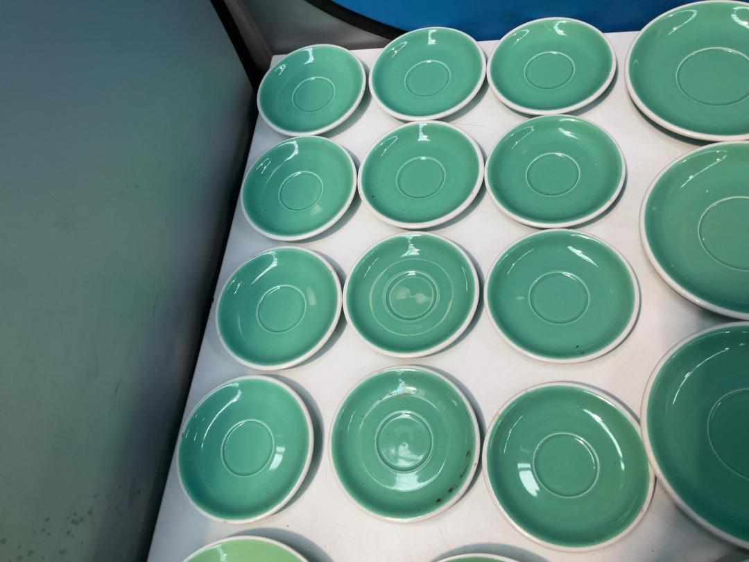 Photo '2' of Various Sized Green Coloured Saucers
