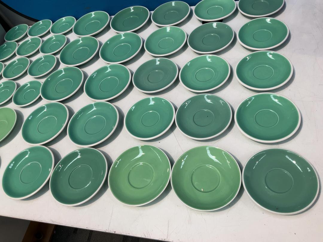 Photo '5' of Various Sized Green Coloured Saucers