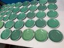 Thumbnail '5' of Various Sized Green Coloured Saucers