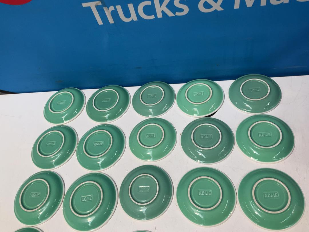 Photo '9' of Various Sized Green Coloured Saucers