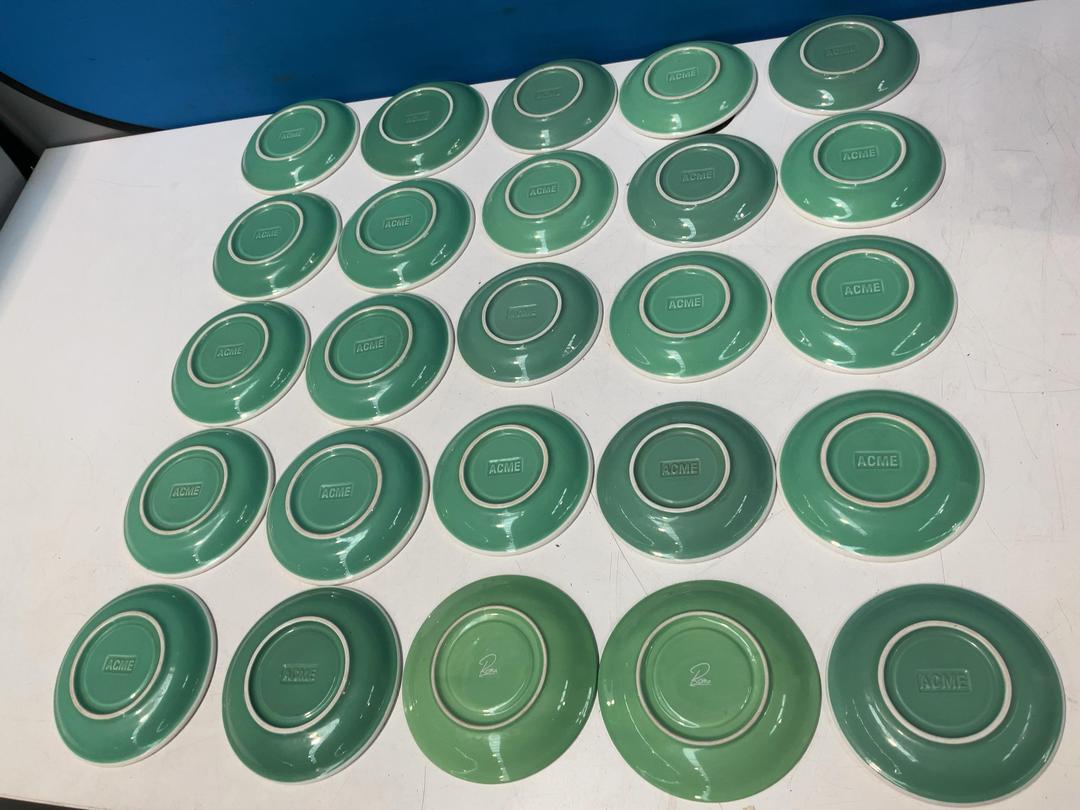 Photo '10' of Various Sized Green Coloured Saucers