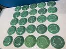 Thumbnail '10' of Various Sized Green Coloured Saucers