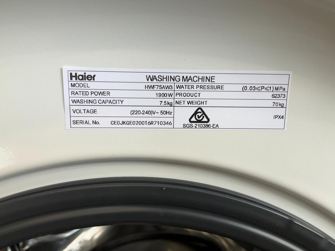 Photo '11' of Hairer 7.5kg Washing Machine