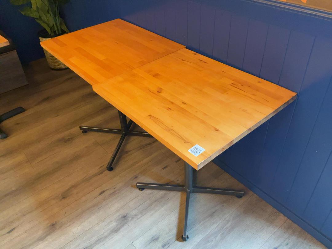 Photo '2' of 2 x Indoor Square Top Cafe Tables - 1