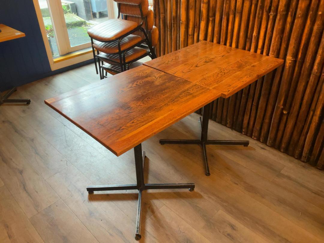 Photo '2' of 2 x Indoor Square Top Cafe Tables - 5