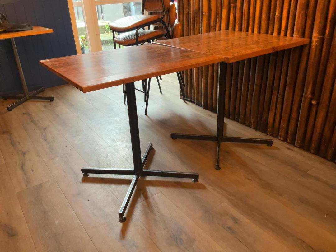 Photo '3' of 2 x Indoor Square Top Cafe Tables - 5
