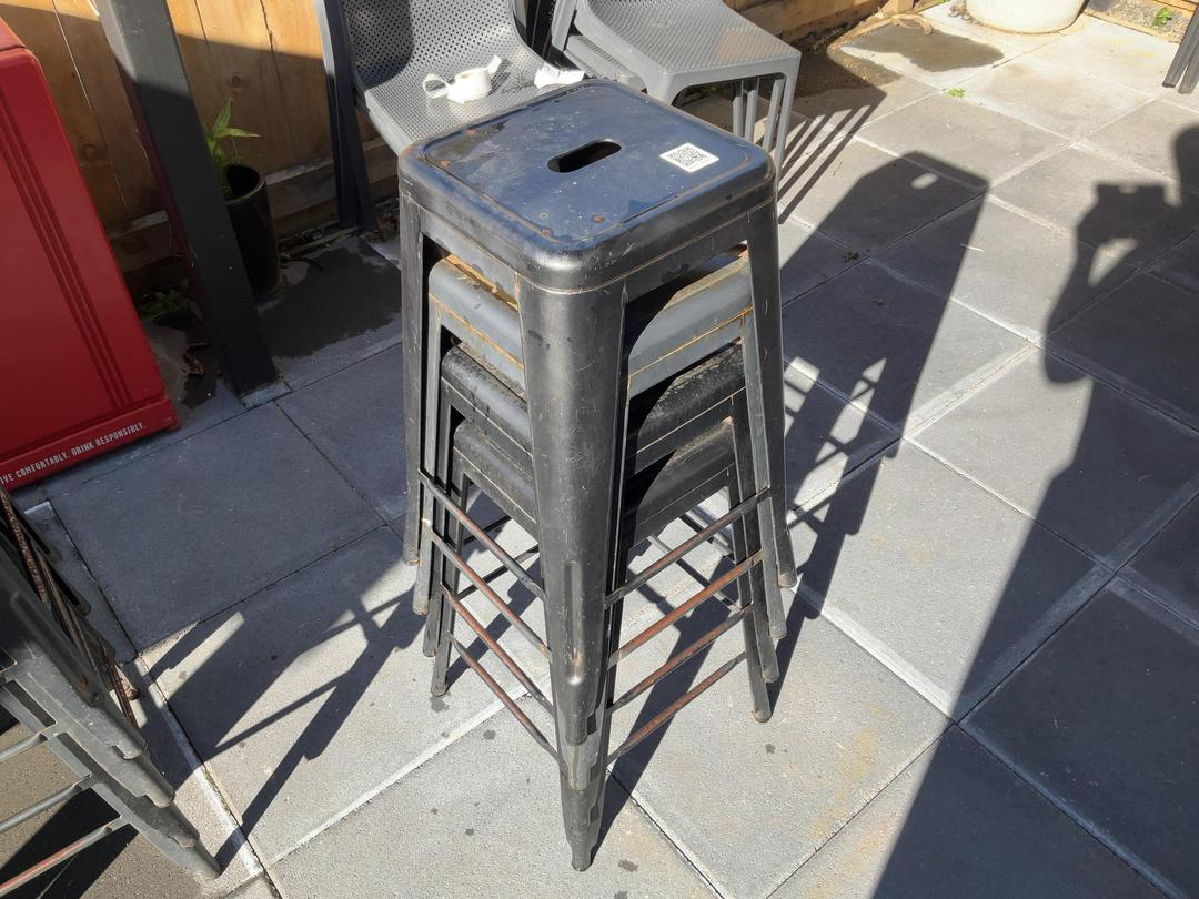 Photo '2' of 4 x Tolix style stools - 1