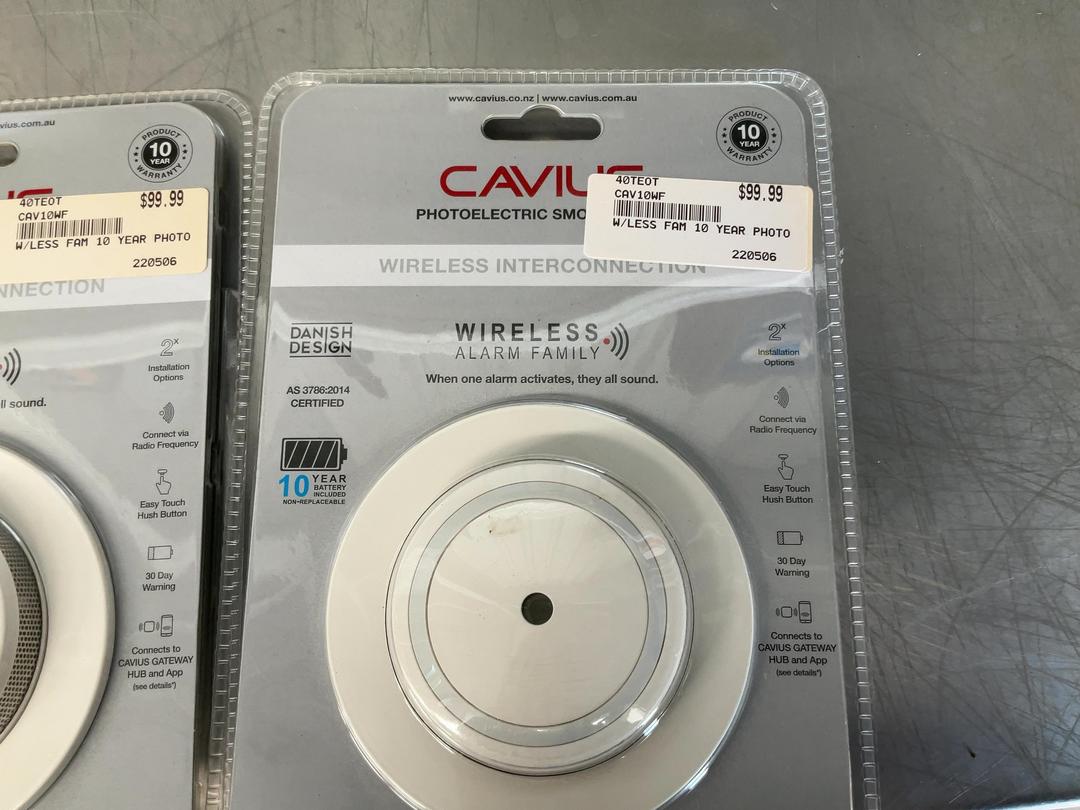 Photo '2' of 3x Cavius Smoke Alarm Photo '2' of 3x Cavius Smoke Alarm
