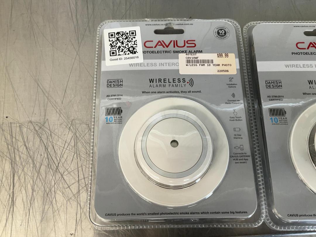 Photo '4' of 3x Cavius Smoke Alarm Photo '4' of 3x Cavius Smoke Alarm