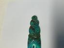 Thumbnail '5' of Bone Heru / Maori Hair Comb - Blue Paua Coloured