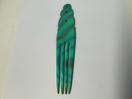 Thumbnail '8' of Bone Heru / Maori Hair Comb - Blue Paua Coloured