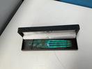 Thumbnail '12' of Bone Heru / Maori Hair Comb - Blue Paua Coloured