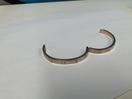 Thumbnail '5' of Gold/Rose Gold Coloured Bangle with White Coloured Stones