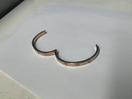 Thumbnail '6' of Gold/Rose Gold Coloured Bangle with White Coloured Stones