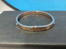 Thumbnail '11' of Gold/Rose Gold Coloured Bangle with White Coloured Stones