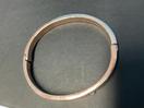 Thumbnail '14' of Gold/Rose Gold Coloured Bangle with White Coloured Stones
