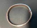 Thumbnail '15' of Gold/Rose Gold Coloured Bangle with White Coloured Stones