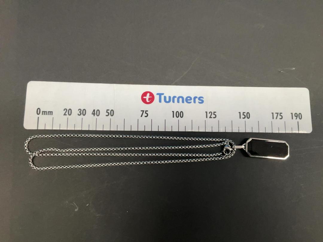 Photo '5' of Black Pendant Chain Necklace Photo '5' of Black Pendant Chain Necklace