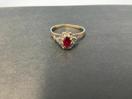 Thumbnail '1' of 10CT Gold Ring w/ Red Stone - CR MHJ 417