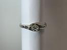 Thumbnail '1' of White Gold Coloured Ring with Diamond Cluster