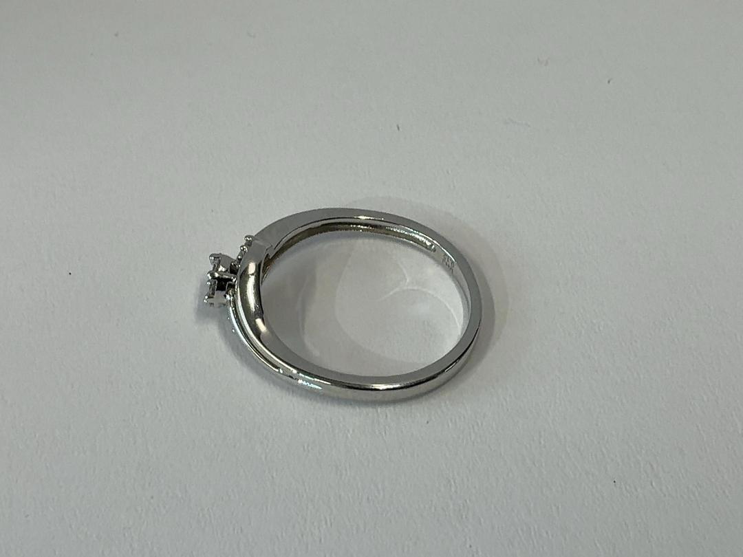 Photo '5' of White Gold Coloured Ring with Diamond Cluster Photo '5' of White Gold Coloured Ring with Diamond Cluster