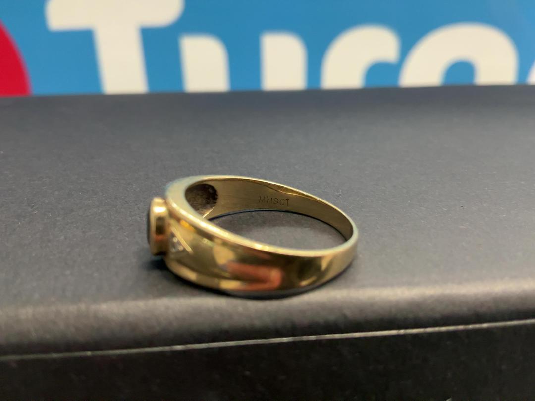 Photo '2' of 9CT Gold Band w/ Stones Photo '2' of 9CT Gold Band w/ Stones