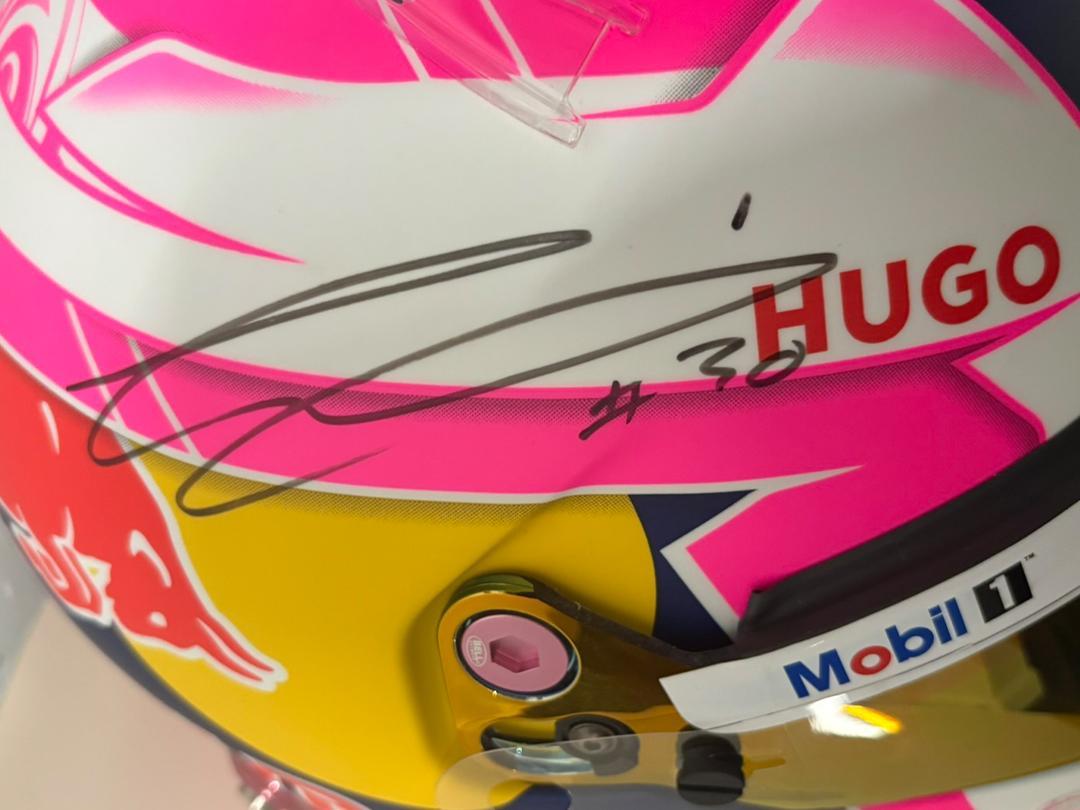 Photo '9' of Signed Liam Lawson 2025 Replica F1 Helmet Photo '9' of Signed Liam Lawson 2025 Replica F1 Helmet